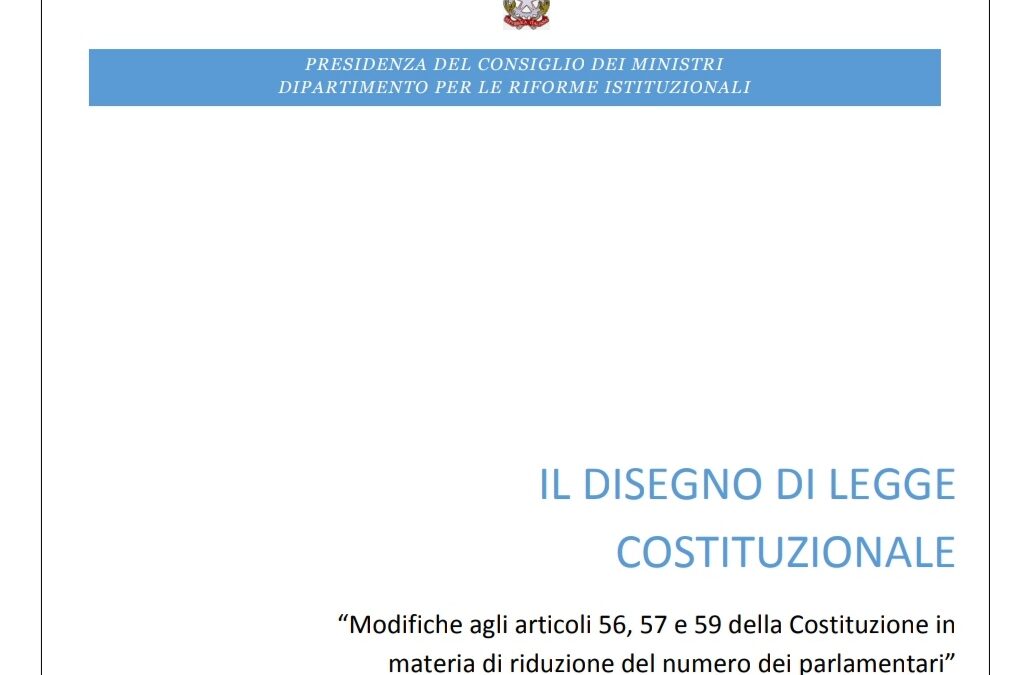 VOTARE INFORMATI – Referendum sul “taglio dei parlamentari”